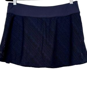 FILA Lace Crochet Style Skort Navy Blue Size L